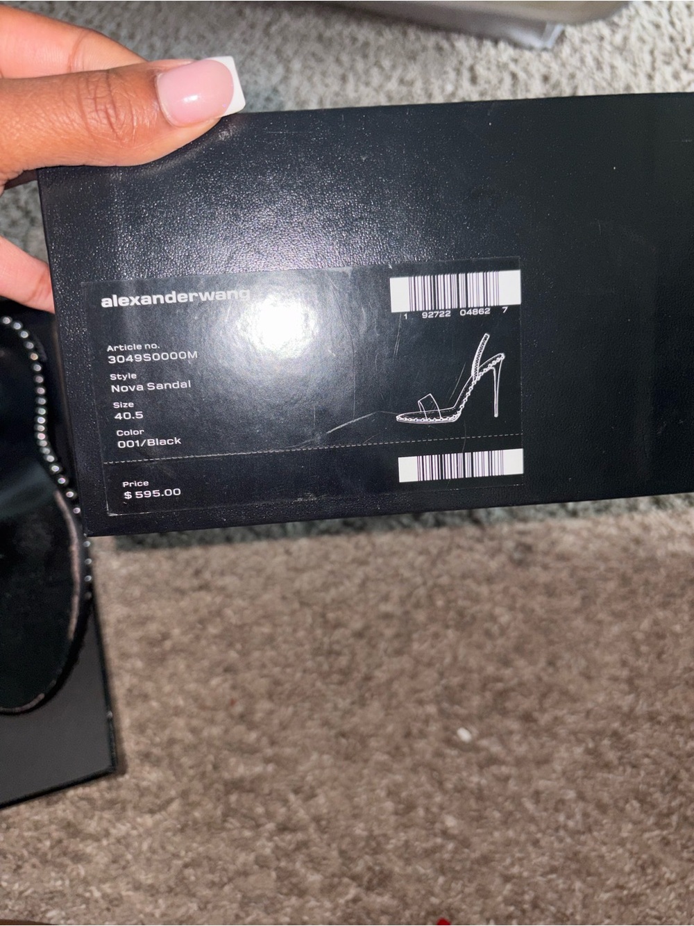 Alexander Wang Nova Sandal in Black